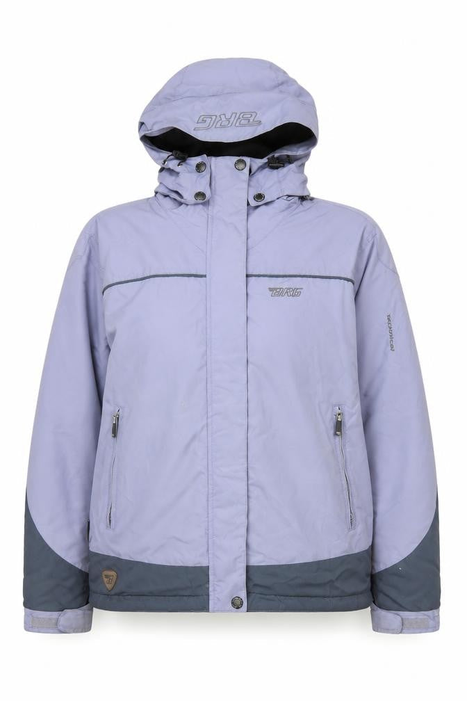 Brugi Womens Blue Ski Jacket UK 14 Hooded Winter