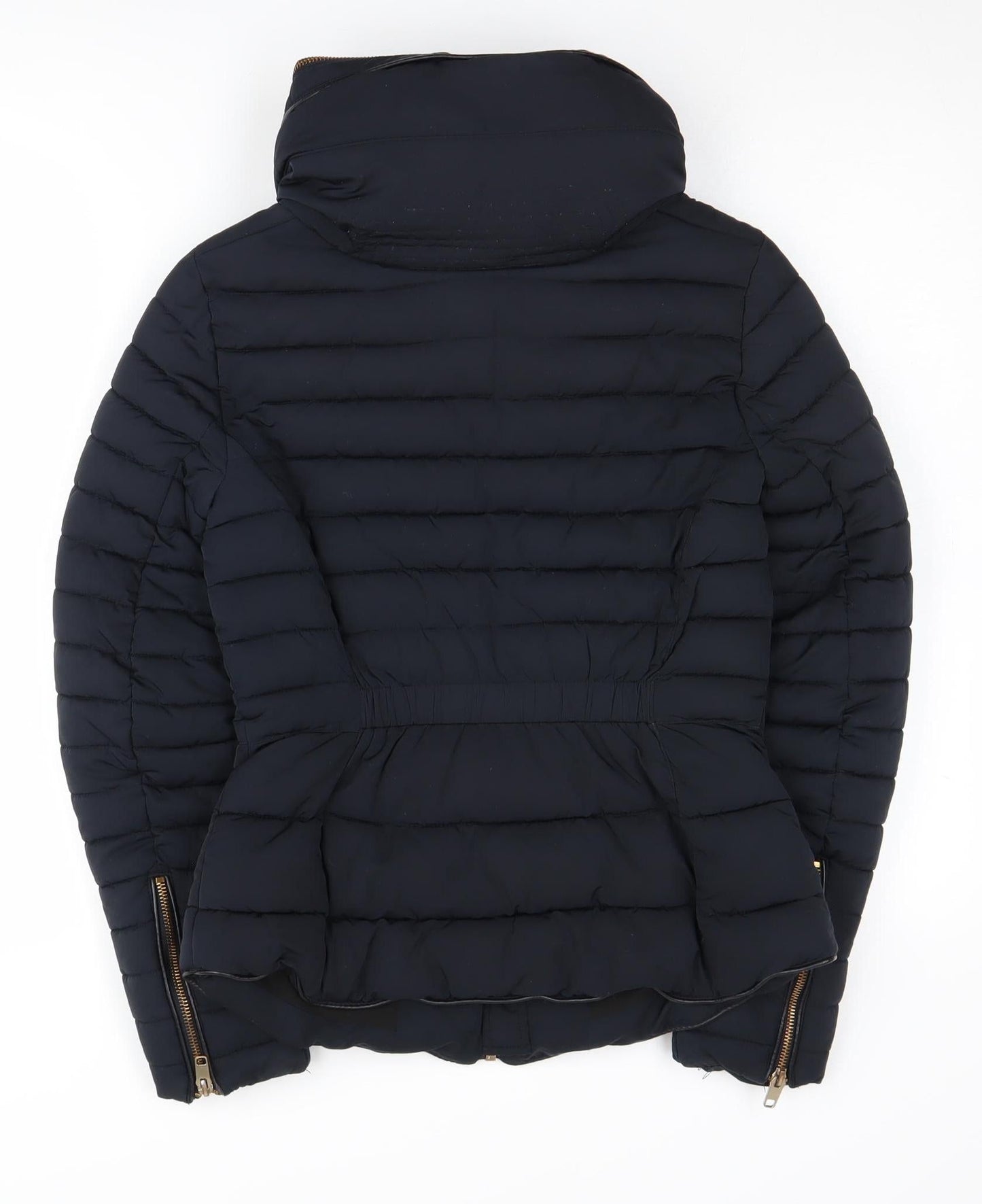 Zara Women's Black Puffer Jacket, Size 6, Winter Essential