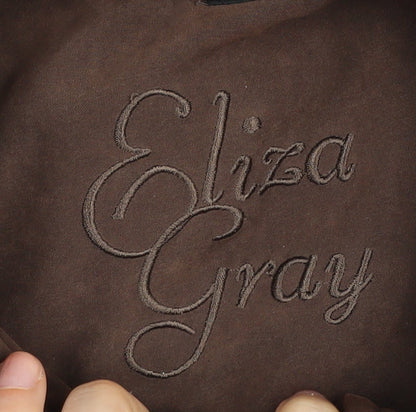 Eliza Gray Women's Brown Parka Jacket Size 14 Hooded