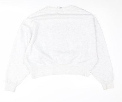 Harvard Womens White Small Logo Sweatshirt