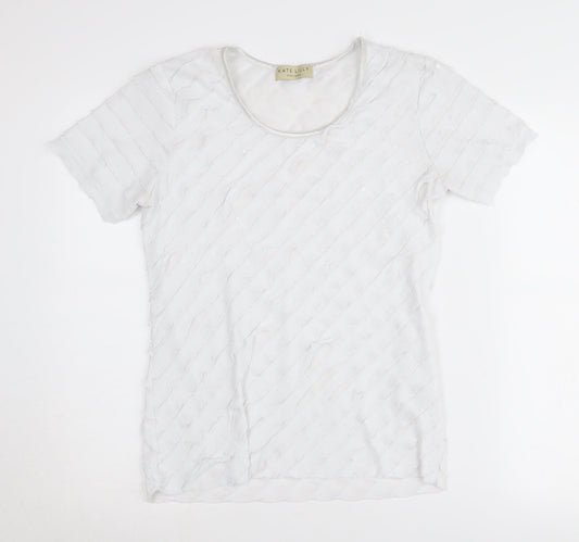 Kate Lilly Designs Women's White T-Shirt Size 12