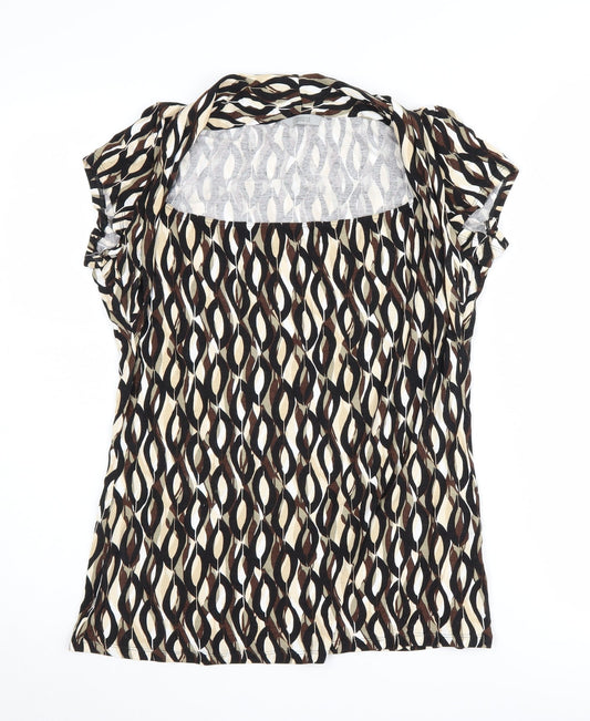 Marks and Spencer Women's Multicoloured Geometric Blouse, Size 16