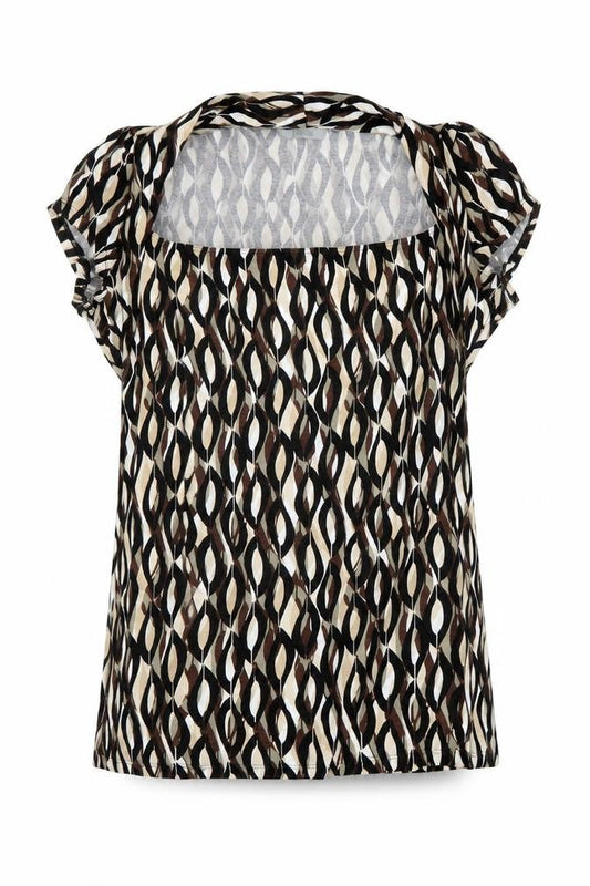 Marks and Spencer Women's Multicoloured Geometric Blouse, Size 16