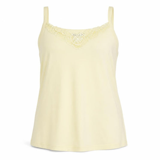Berketex Women's Yellow Cotton Camisole, Size 18