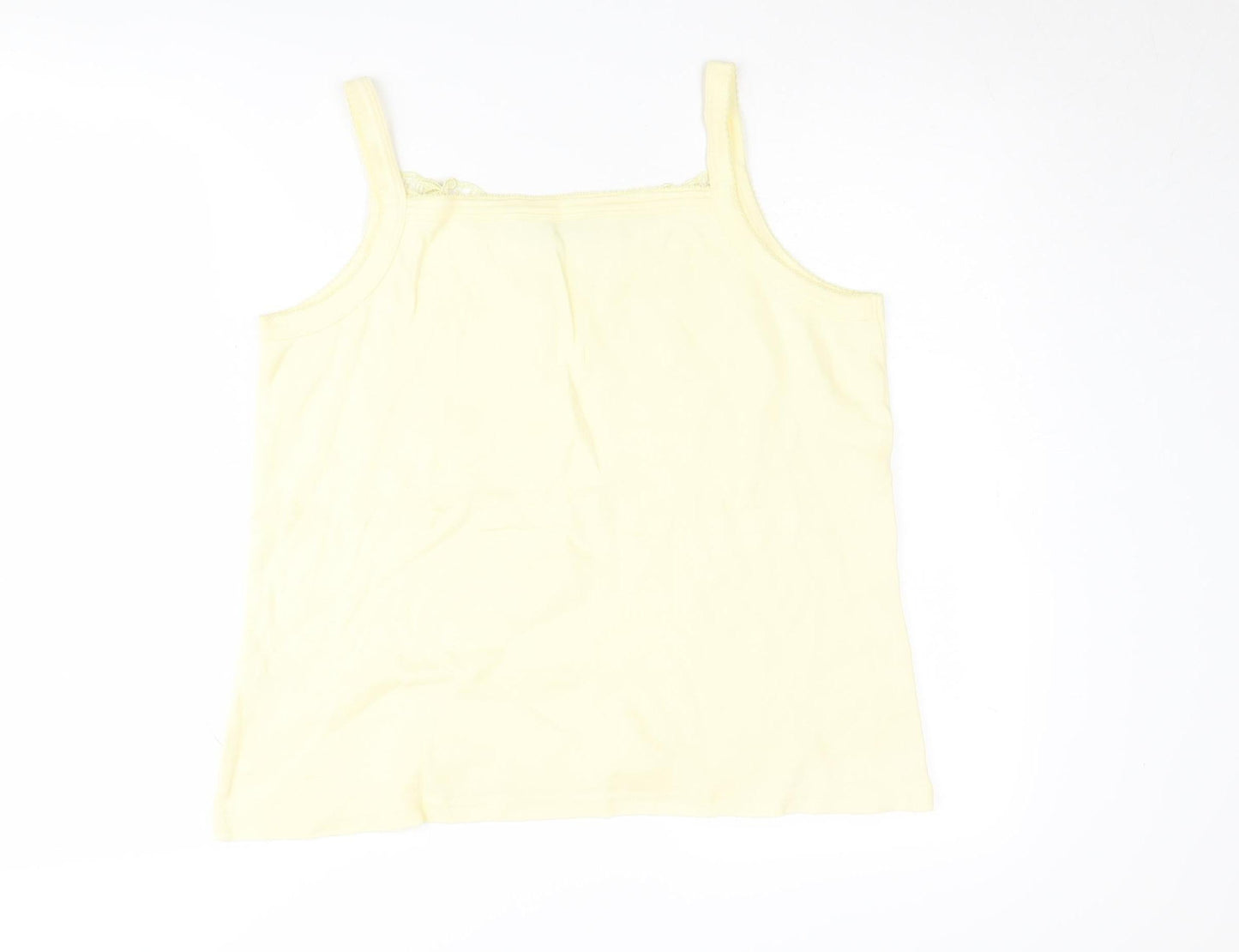 Berketex Women's Yellow Cotton Camisole, Size 18