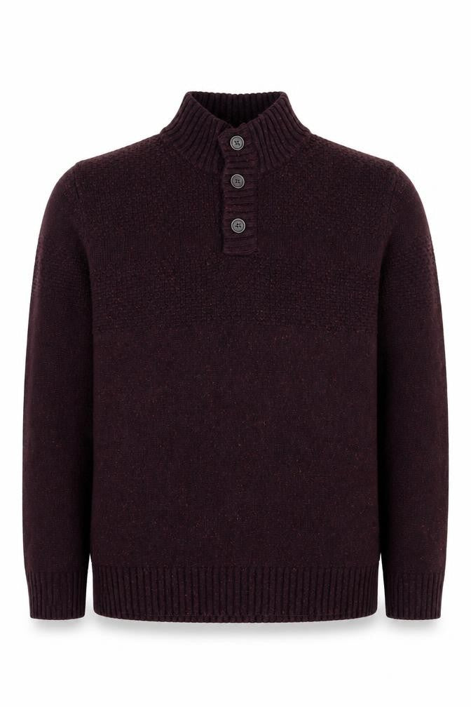 RJR.John Rocha Men's Black XL Henley Jumper