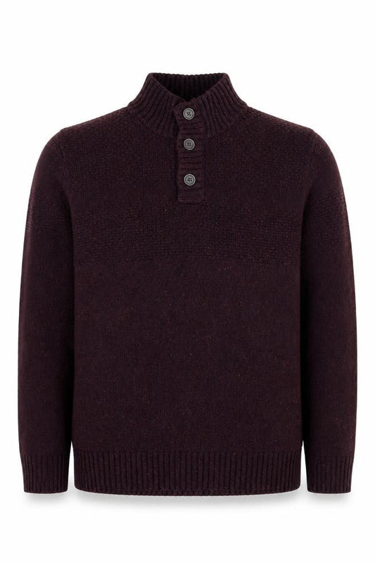 RJR.John Rocha Men's Black XL Henley Jumper