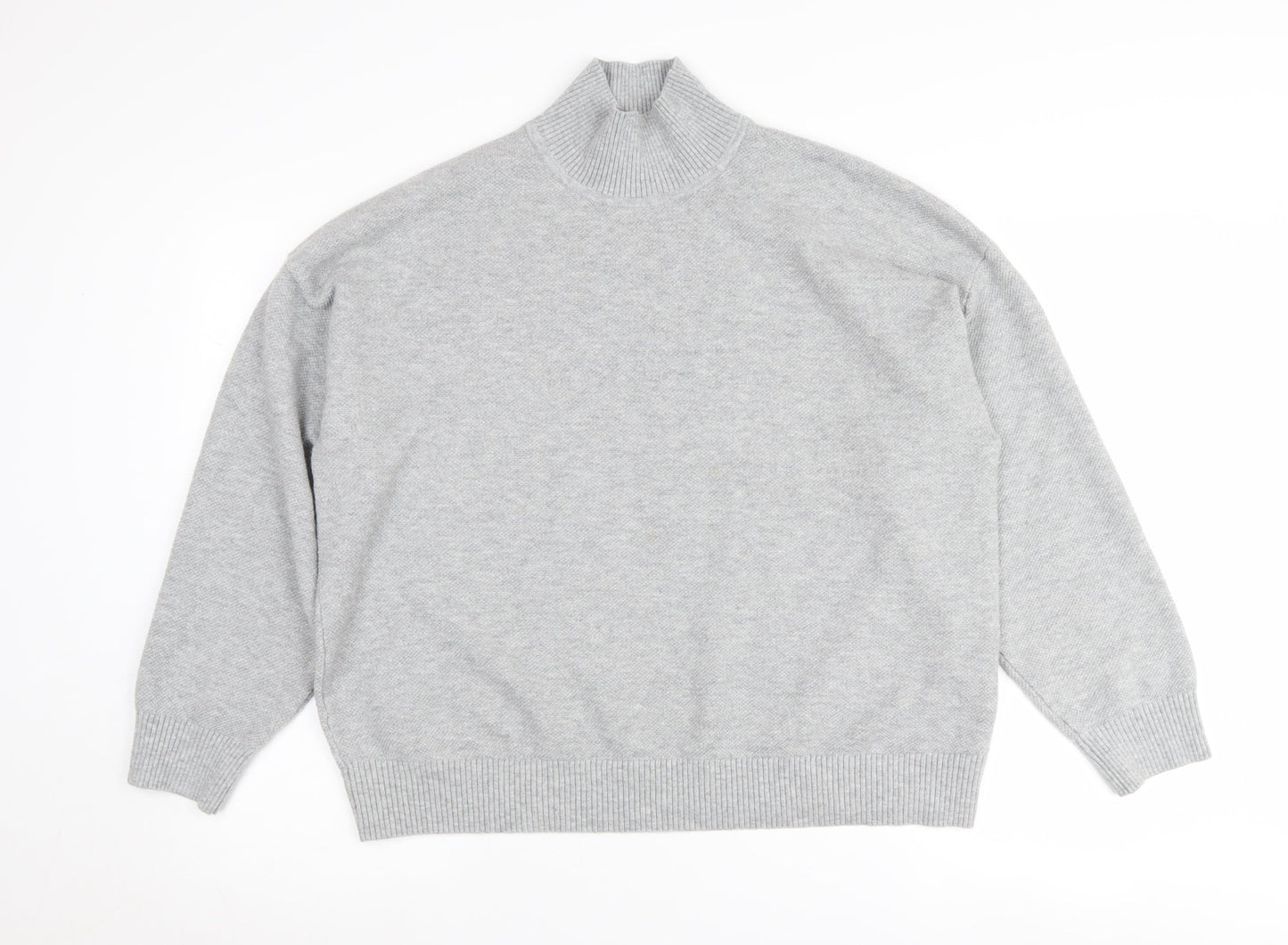 Marks and Spencer Grey High Neck Women's Large Jumper