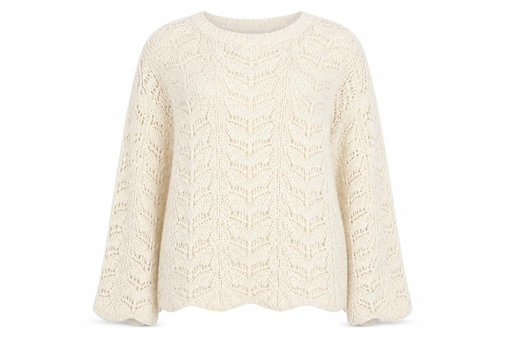 Zara Women's Ivory Knit Pullover Jumper L