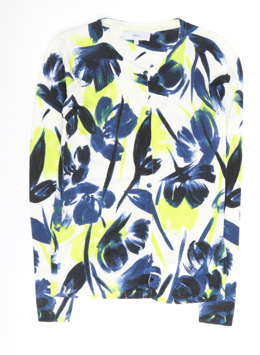 Next Women's Multicoloured Floral Cardigan Size 8