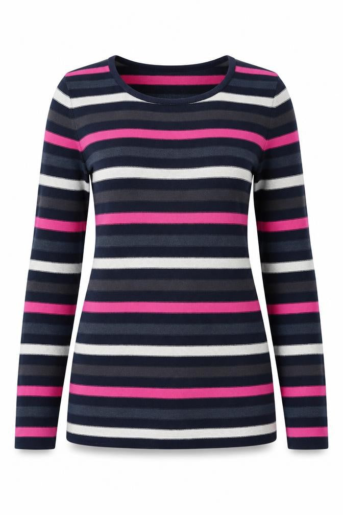 Lakeland Women's Multicoloured Striped Jumper Size 10