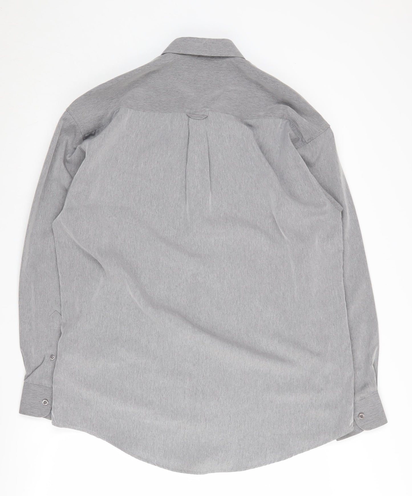 Petroleum Men's Grey Button-Up Long Sleeve Shirt - L