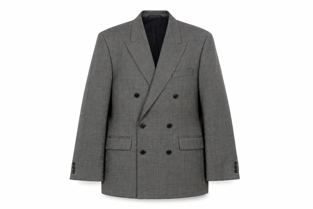 Debenhams Grey Wool Blazer, Size L, Classic Style