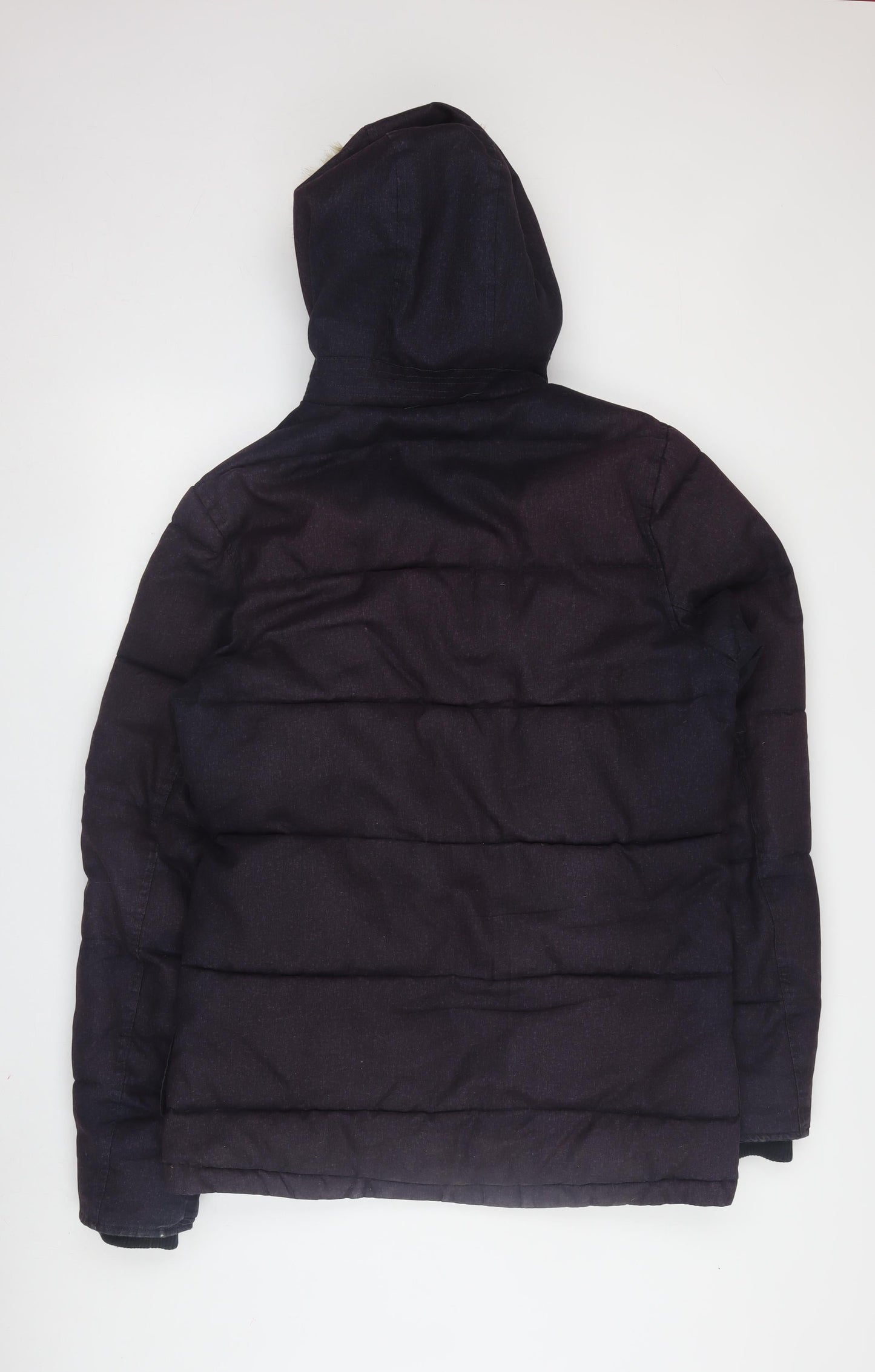 Next Women's Black Puffer Jacket S with Hood
