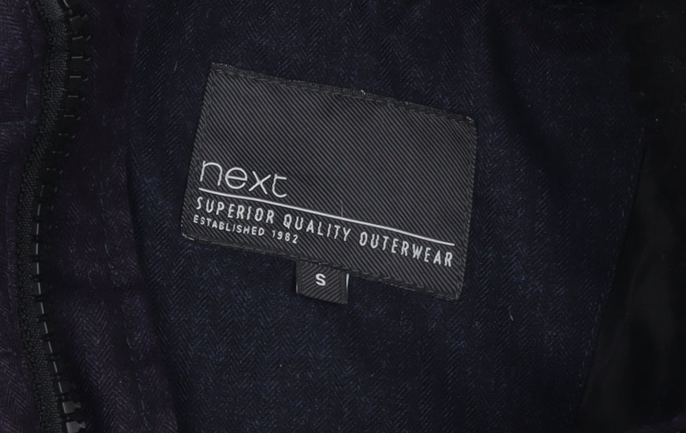 Next Women's Black Puffer Jacket S with Hood