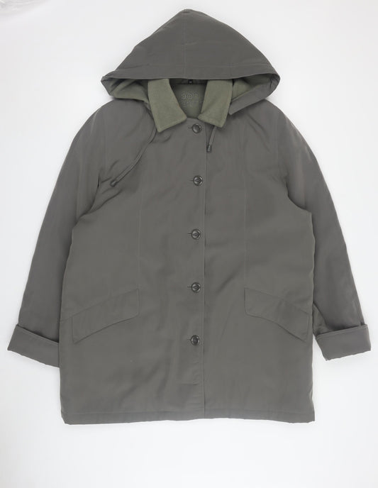 Bonmarché Women's Green Hooded Parka Coat Size M