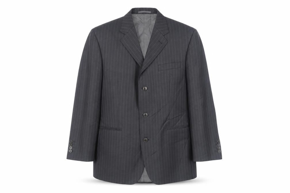 Pierre Cardin Men's Grey Striped Blazer 40S