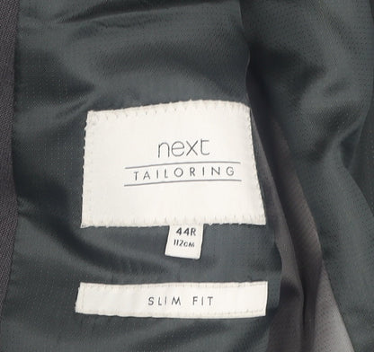 Next Men's Grey Slim Fit Blazer, Size 44, Formal Jacket