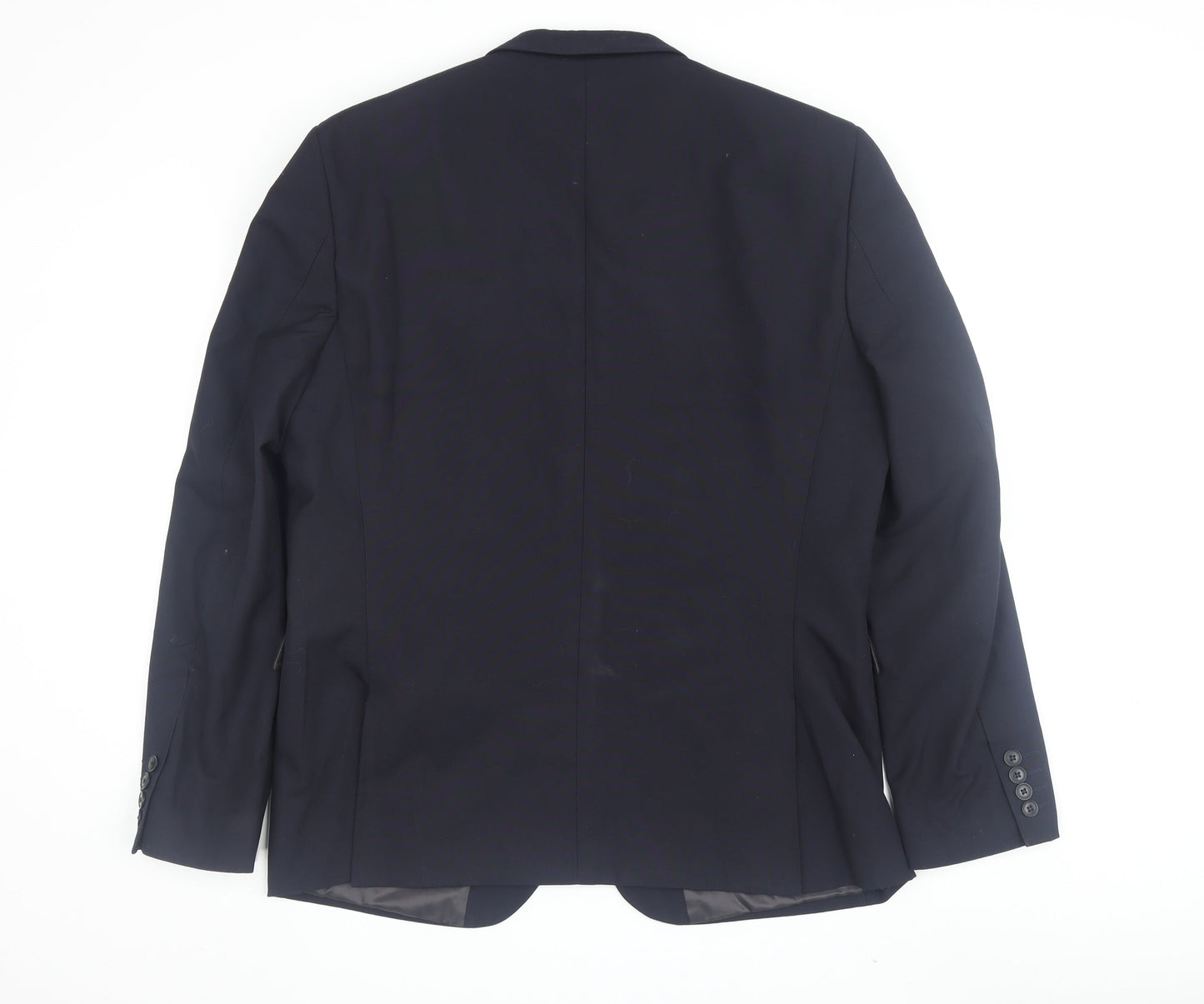 Next Men's Navy Suit Jacket Slim Fit, 44R, Formal