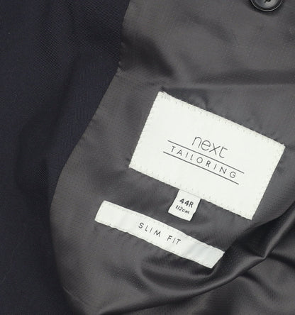Next Men's Navy Suit Jacket Slim Fit, 44R, Formal