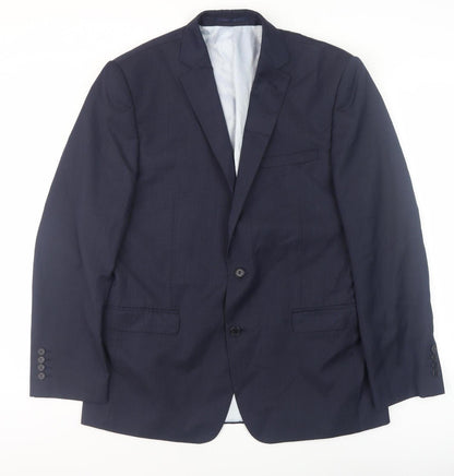 Additional front view of French Connection Men's Blue Regular Blazer, size 40