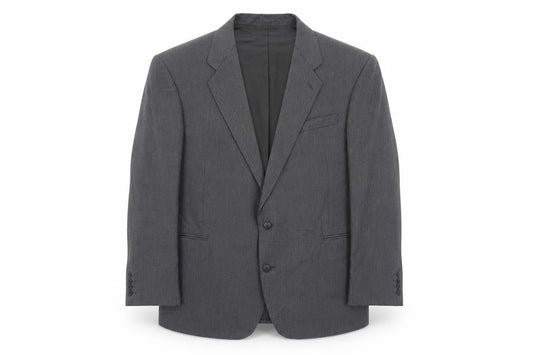 Centaur Men's Grey Striped Blazer Jacket 48R