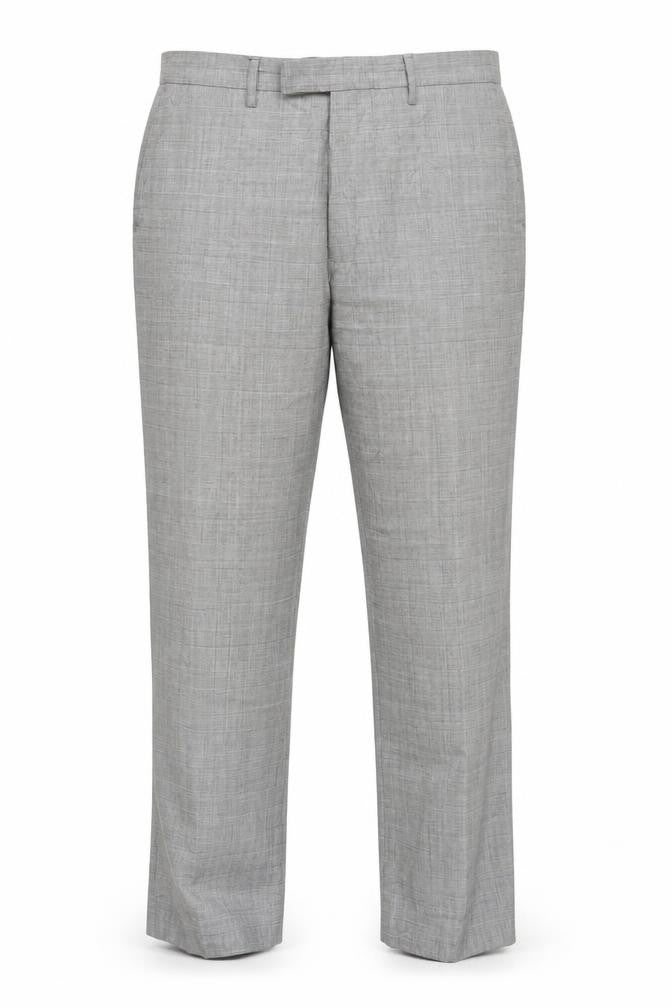 Howick Grey Men's Dress Pants M Check Wool Business
