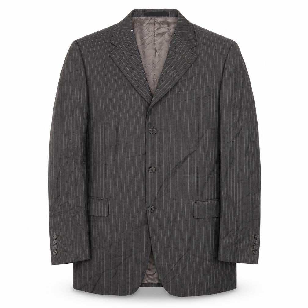 Marks & Spencer Men's Grey Striped Suit Jacket 44L