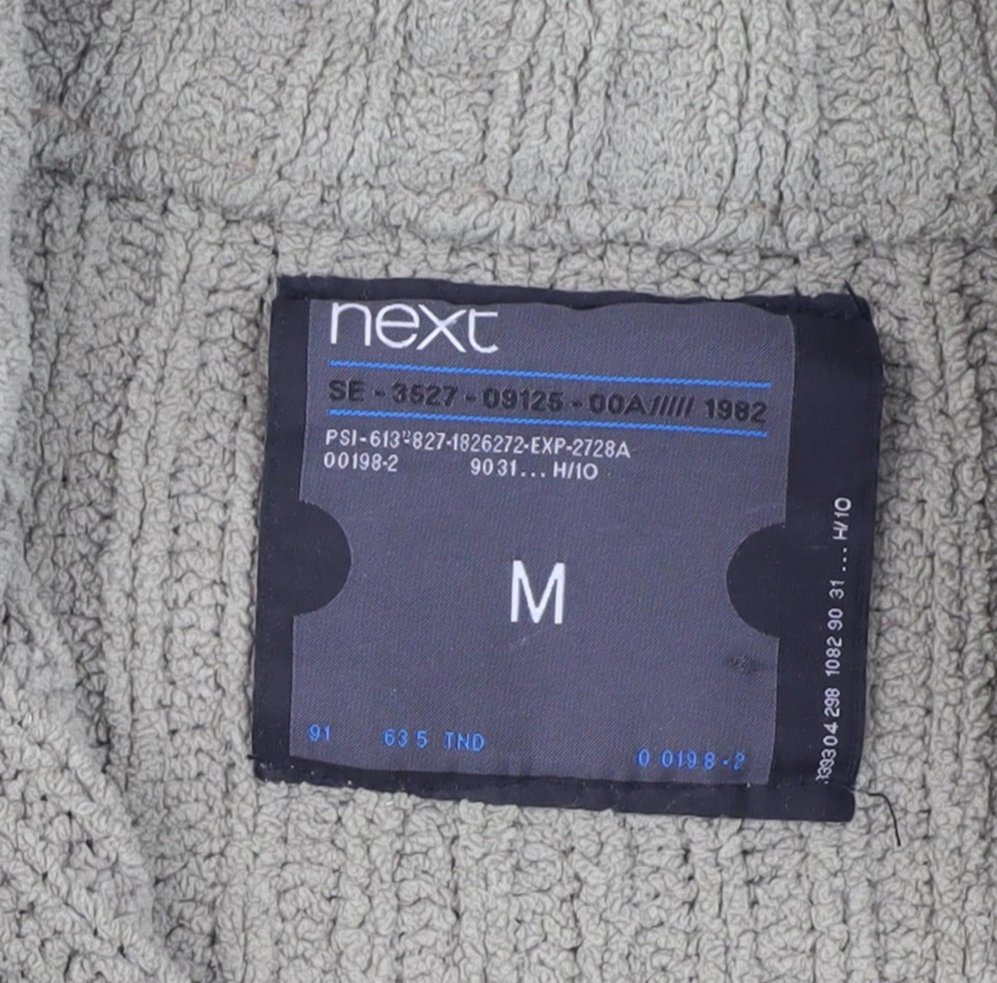 Next Men's Beige Basic Jacket, Size M, Full Zip