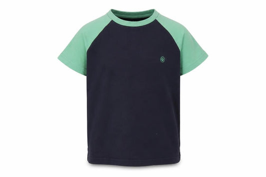 FatFace Boys Black & Green T-Shirt, Size 4-5, Casual Basic