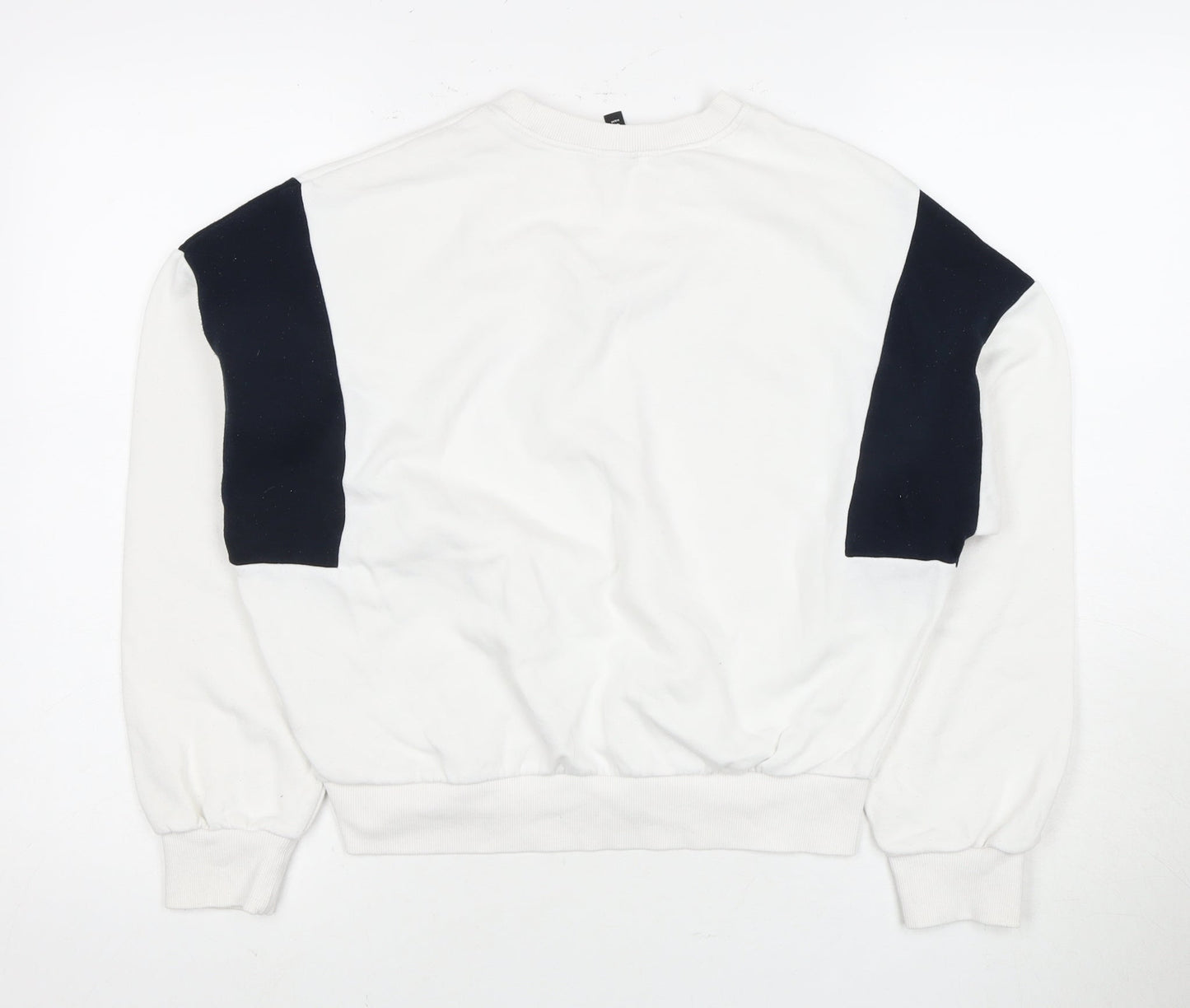 H&M Unisex White NYC Sweatshirt, Size 10, Casual Style