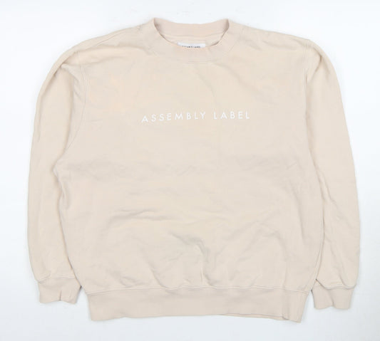 Assembly Label Women's Beige Crew Neck Sweatshirt Size 12