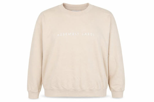 Assembly Label Women's Beige Crew Neck Sweatshirt Size 12
