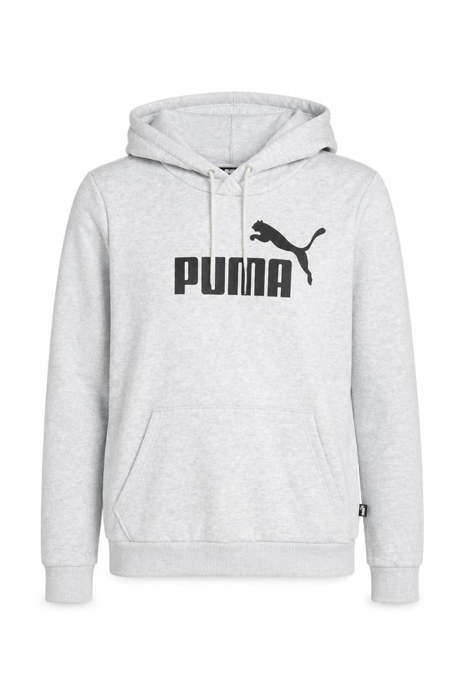 Puma Grey Unisex Pullover Hoodie, Regular Fit, Size 8