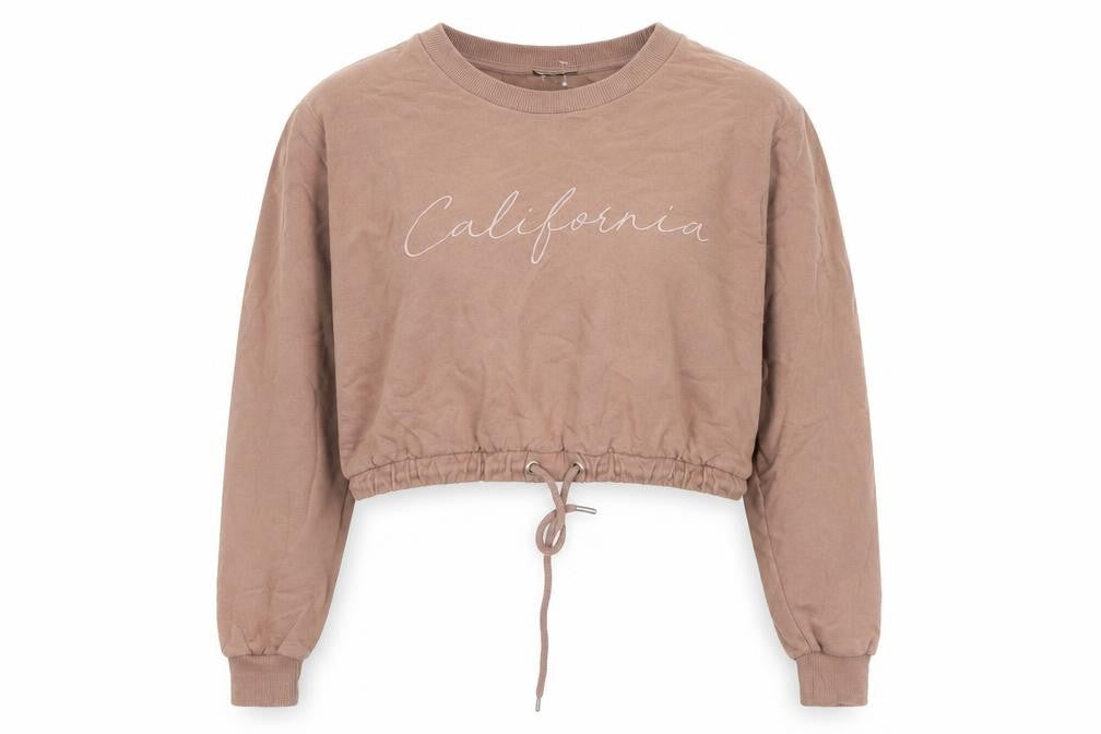 Women's Brown ASOS Pullover Sweatshirt, Crew Neck, L