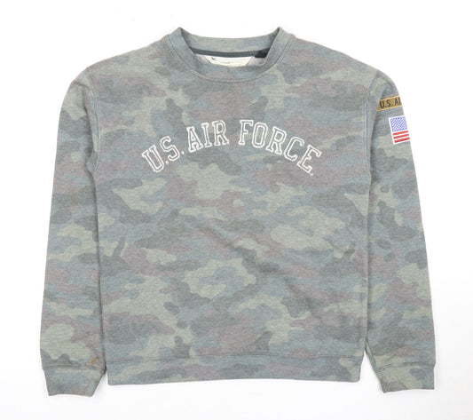 Topshop Women’s Grey Pullover Sweatshirt - Size 8