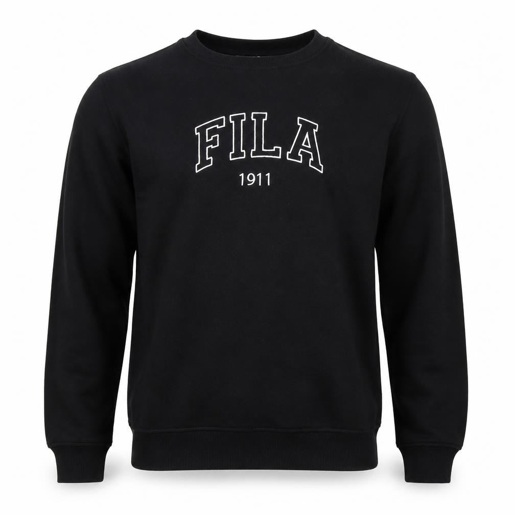 Fila Men's Black Graphic Pullover Sweatshirt - Size S