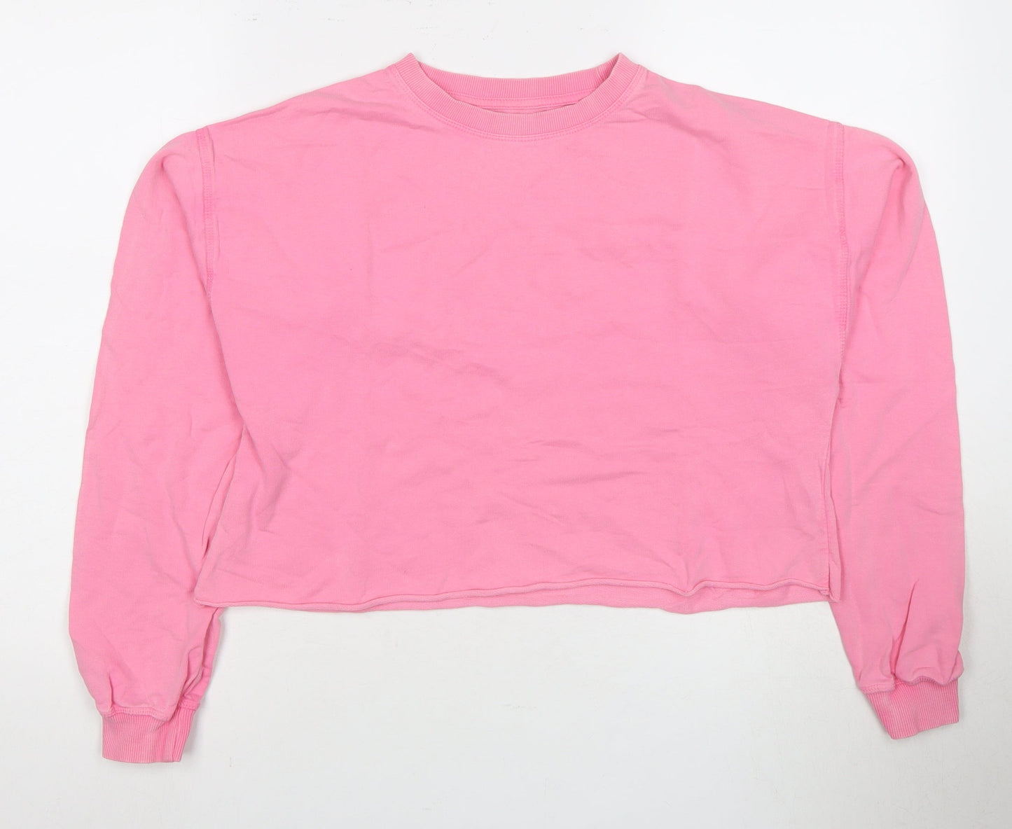 PULL&BEAR Women's Pink Pullover Sweatshirt Size 8