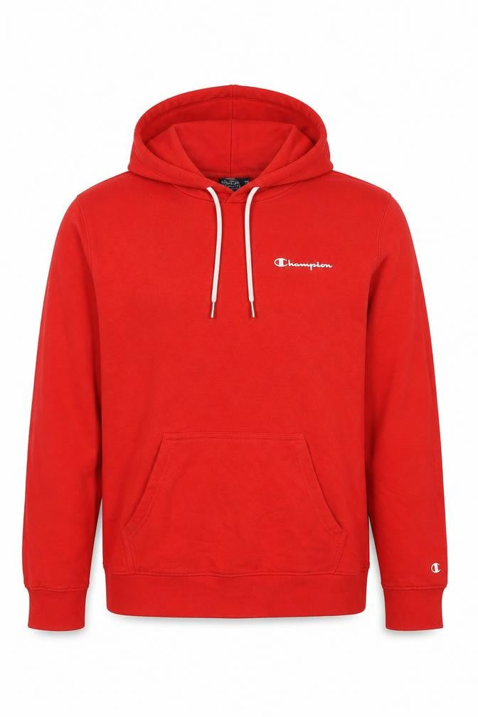 Champion Boys Red Pullover Hoodie, M, Casual, Hooded