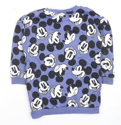 Preloved Disney Boys' Multicoloured Mickey Mouse Pullover Hoodie 3-4 Years - Back