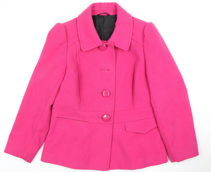 Marks & Spencer Pink Women's Size 14 Coat