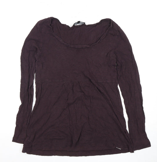 Great Plains Women's Top, Long Sleeve, Scoop Neck, Size M