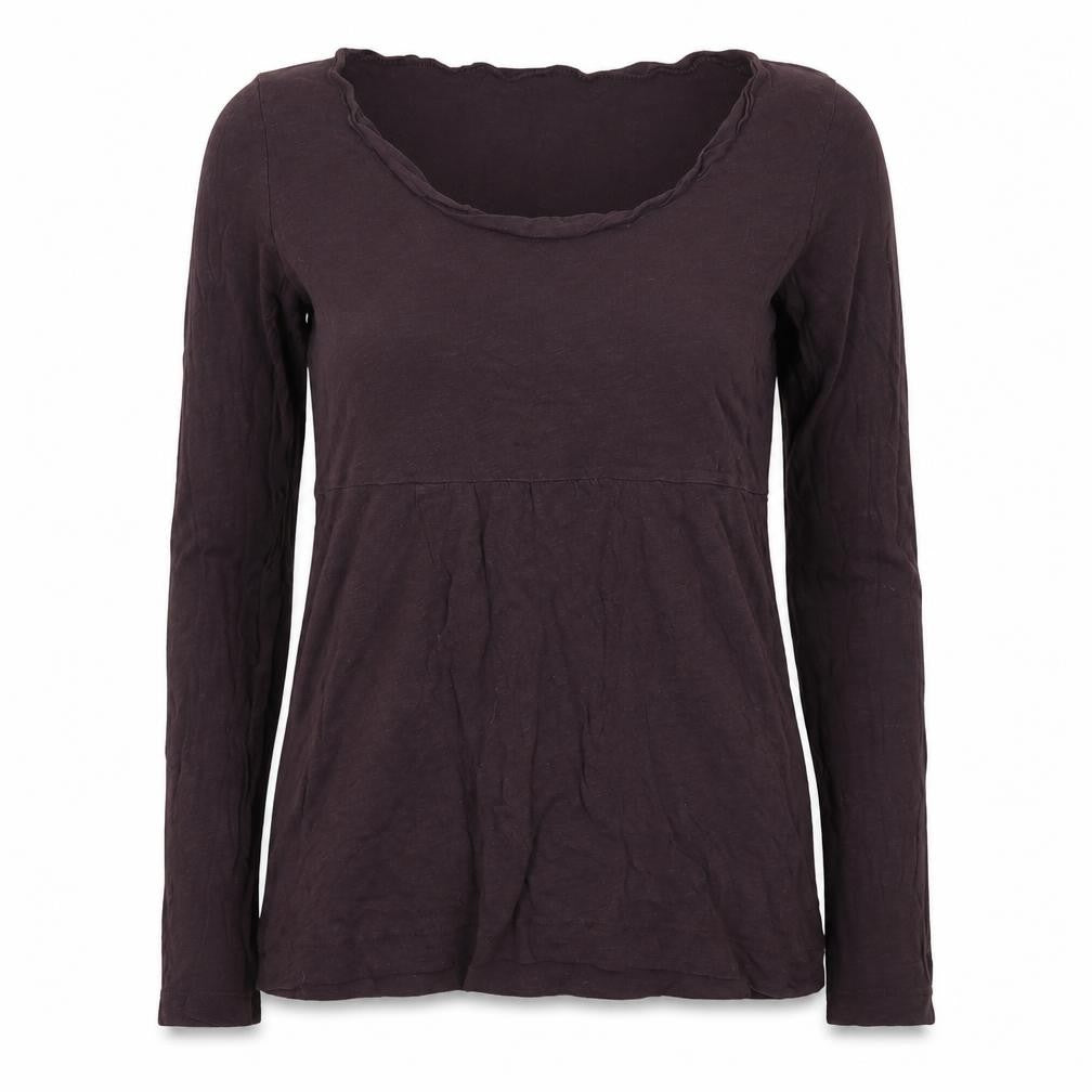 Great Plains Women's Top, Long Sleeve, Scoop Neck, Size M