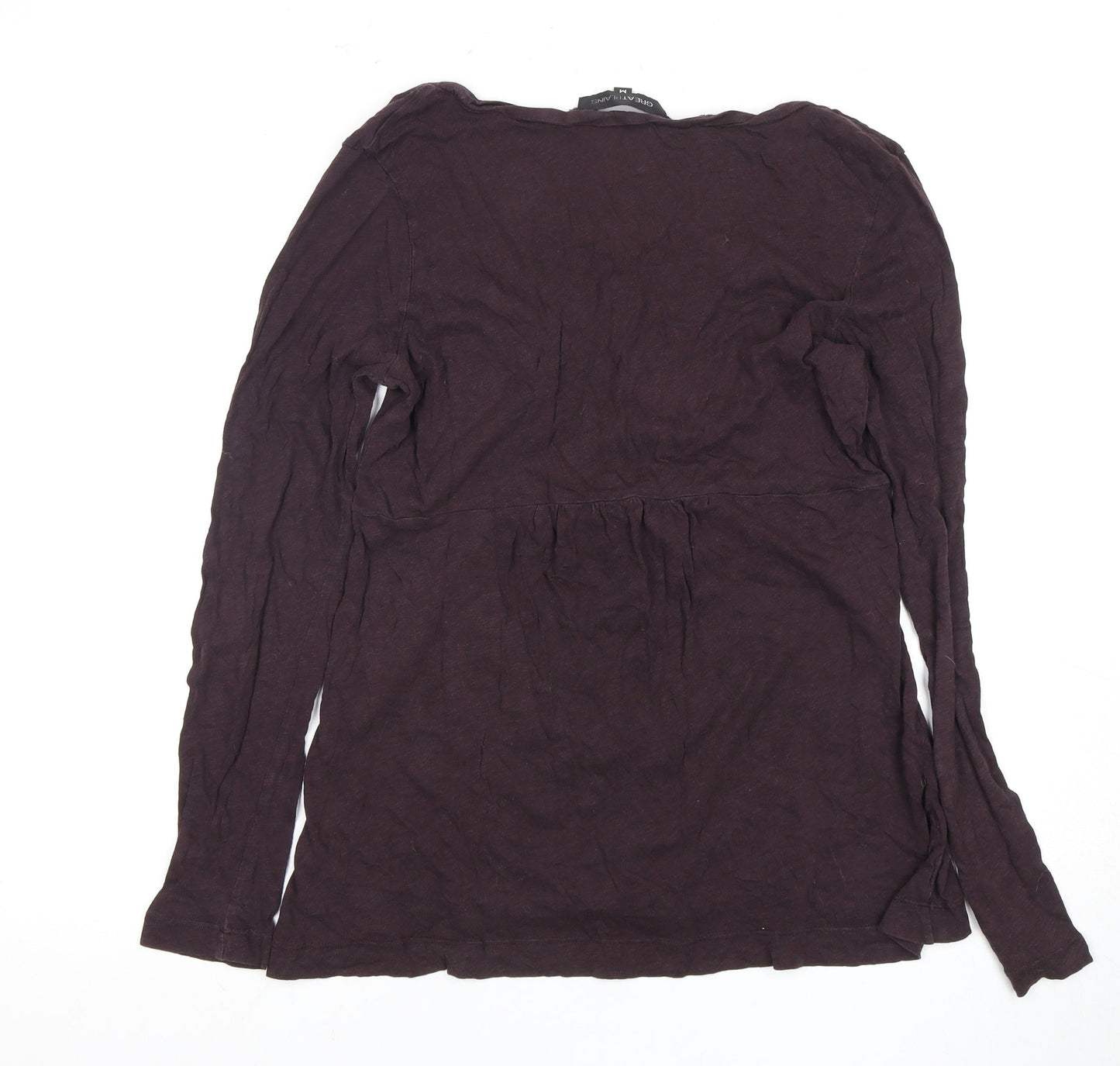 Great Plains Women's Top, Long Sleeve, Scoop Neck, Size M
