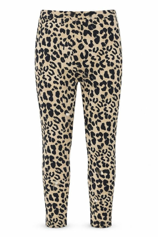 New Look Women's Beige Animal Print Ankle Leggings