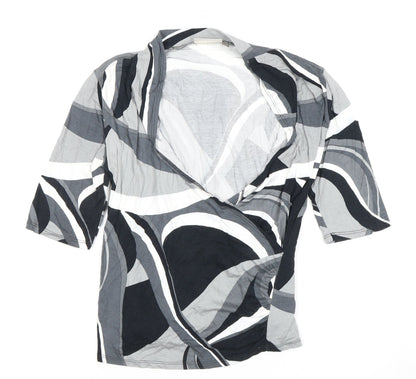 Country Casuals Stylish Women's Wrap Blouse - Multicoloured, S
