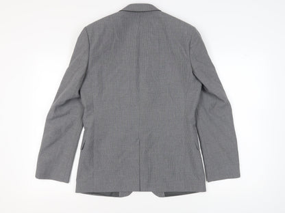 Back view of Red Herring Men's Grey Blazer, size 38, Regular Fit