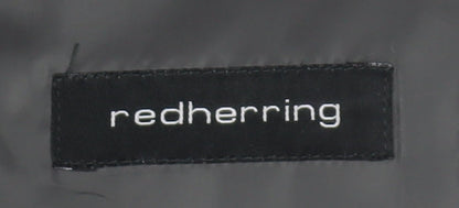 Close-up detail of Red Herring Men's Grey Blazer, size 38, Regular Fit