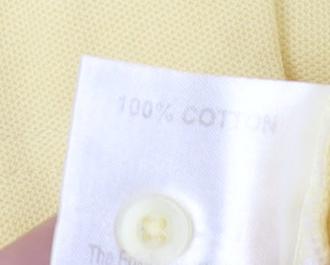 Isle Essentials Yellow Polo Unisex L Collared Cotton