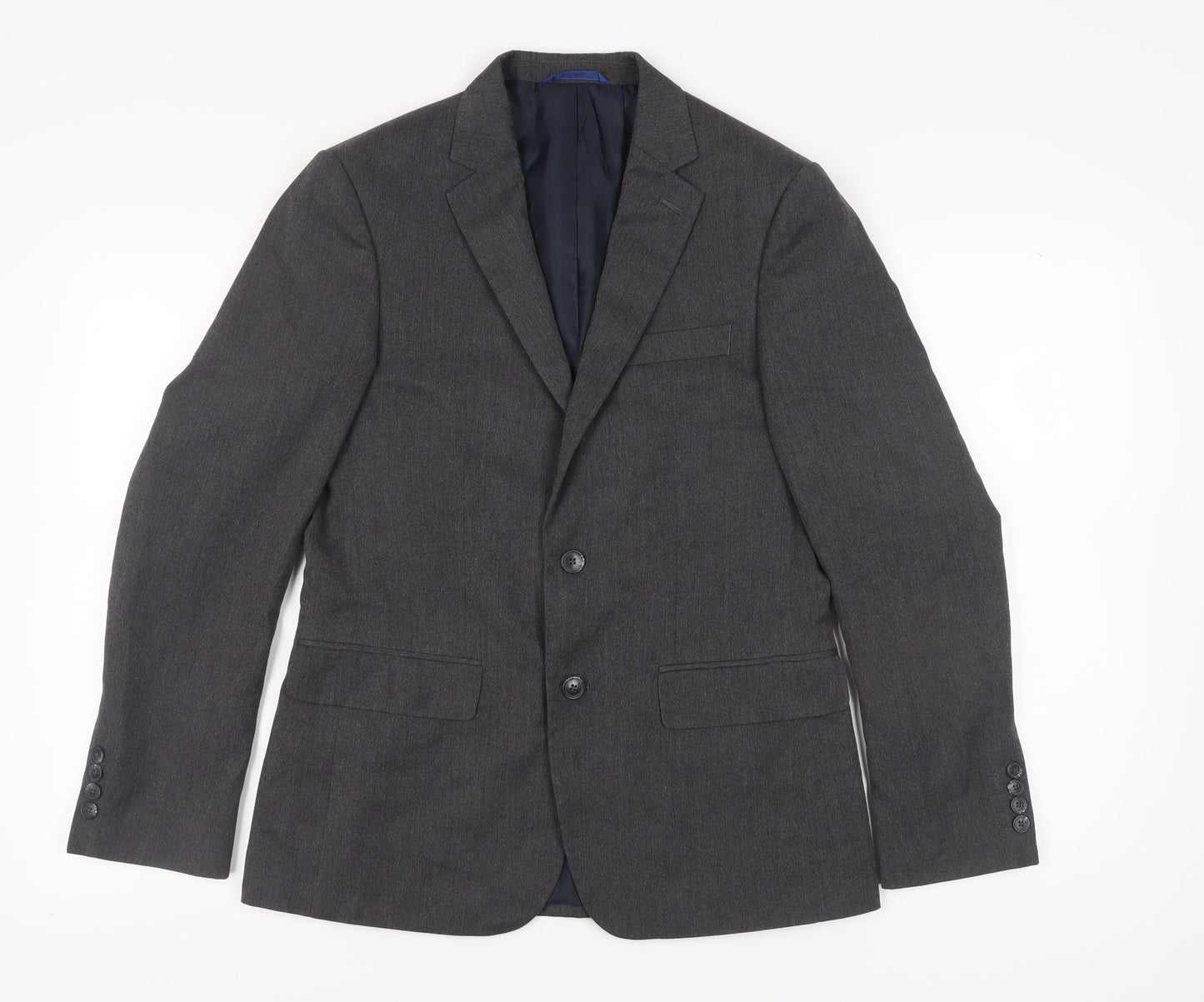 Marks and Spencer Men's Grey Blazer, 38R, Two-Button